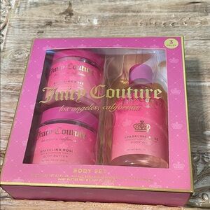 Juicy Couture Sparkling Rose Body Set - Pink and Gold